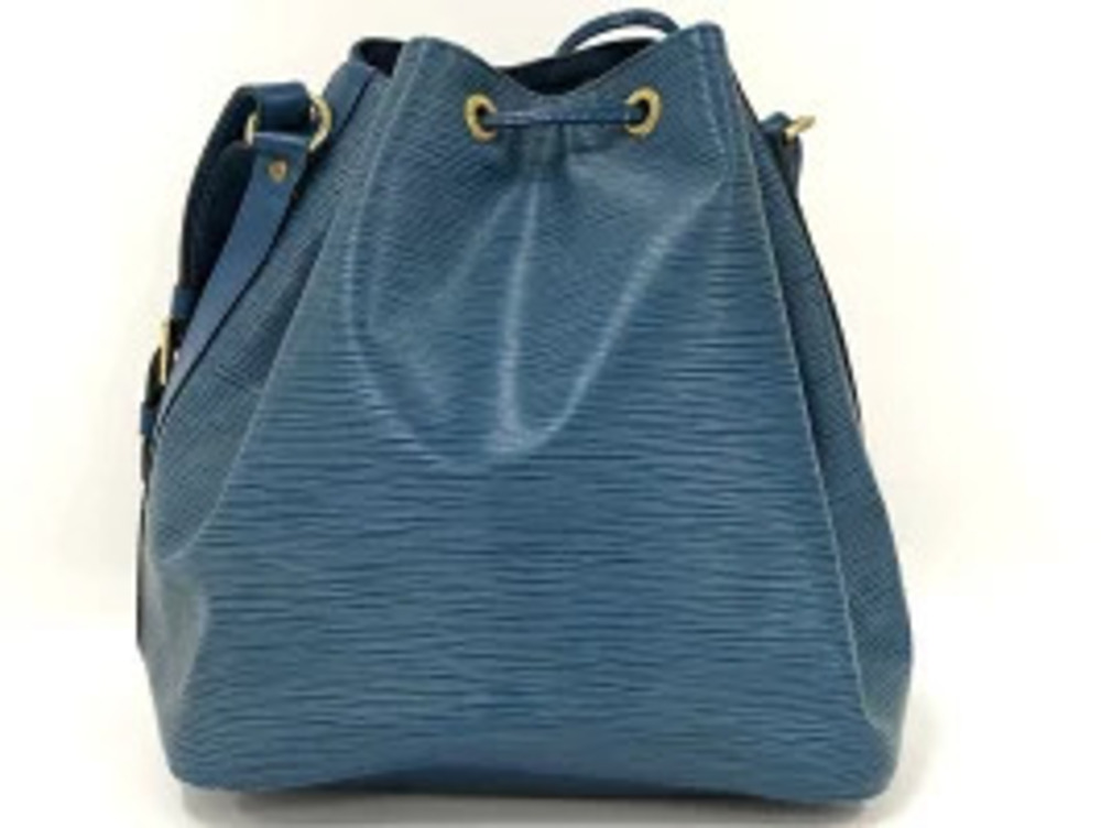 Louis Vuitton Epi Neo Shoulder Noe Blue Bag Toledo Leather Blue